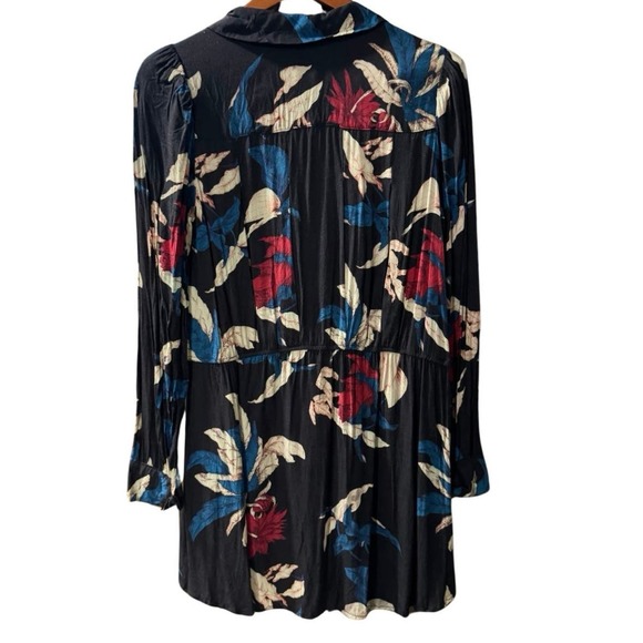 Tularosa Lola Blue Dress Revolve M Medium Tropical Floral sundress - Picture 6 of 6